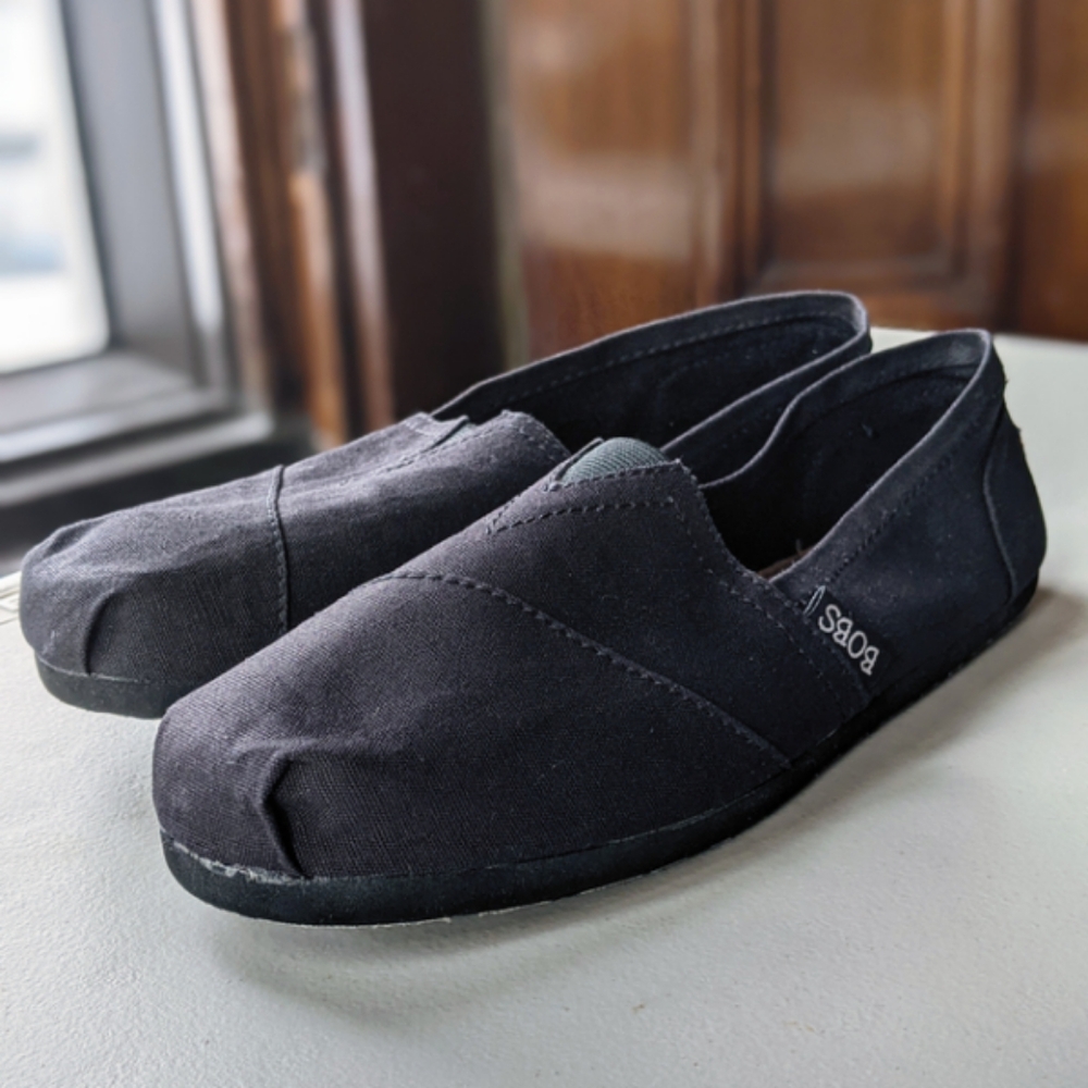 Black Slip-On Shoes